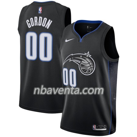 Camiseta Hombre Orlando Magic Aaron Gordon 00 2018-19 Nike City Edition Negro Swingman